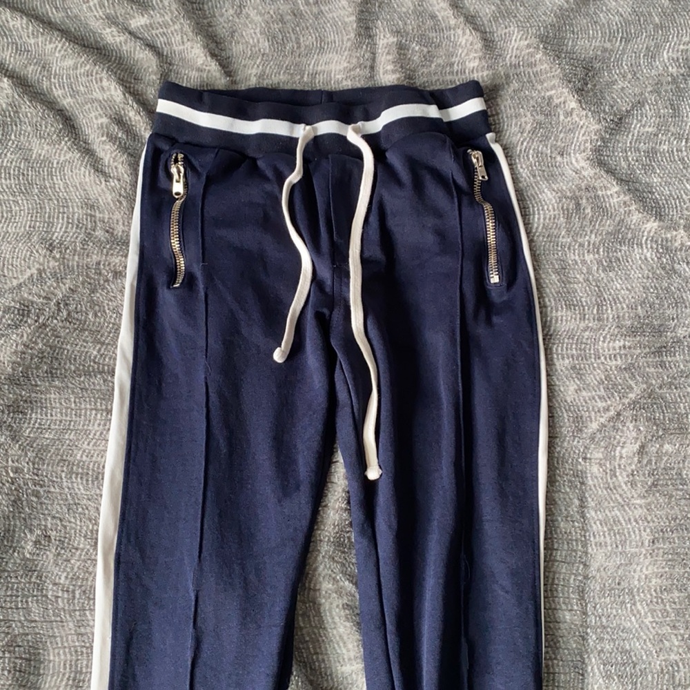 MNML Blue/White Stripe Track Pants